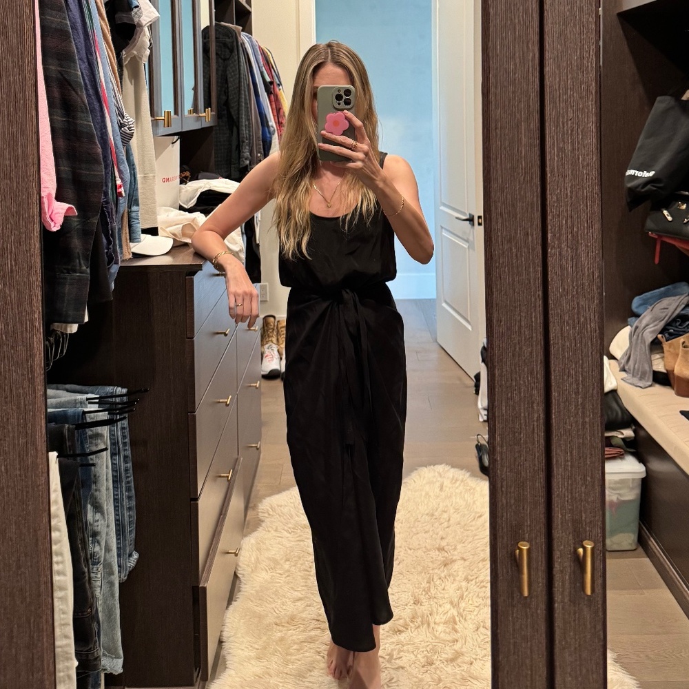 ANEMOS WRAP DRESS IN BLACK
